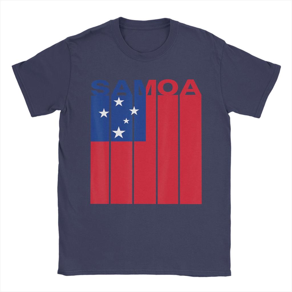 Samoa Flag TShirt Beach Cotton TShirts For Unisex Hip Hop Casual Tee Shirt Short Sleeves YK Fun Top Tees