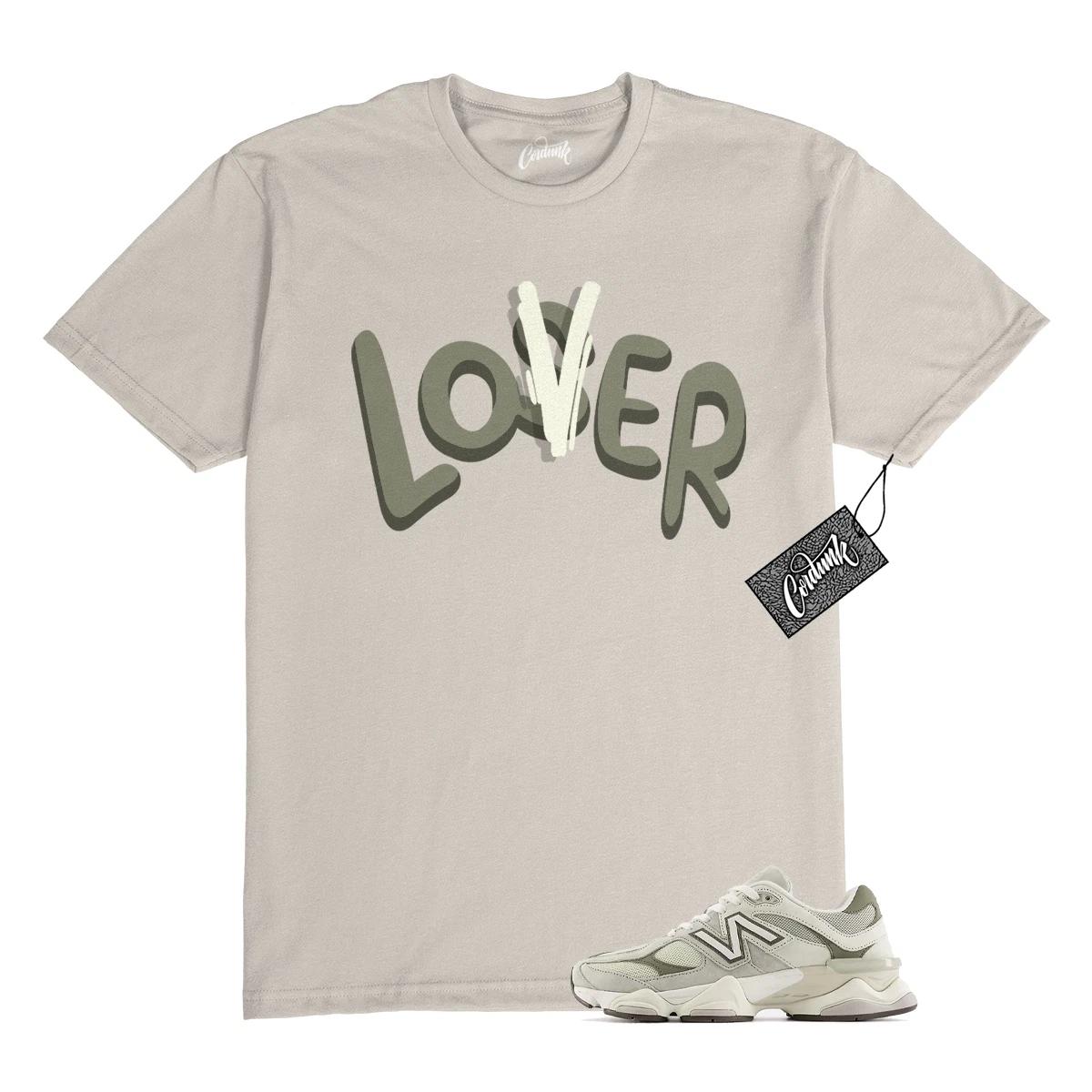 

9060 Olivine Lichen Green Dark T Shirt to Match LOVER 4XL