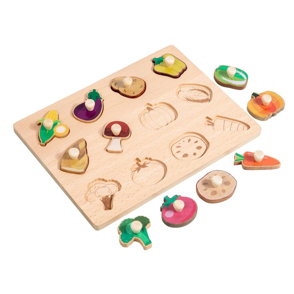 Wooden Shapes Puzzle Shape Sorter Board Preschool Hand Eye Coordination Fine Motor Skill for Children Toddlers Birthday Gifts