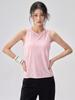 Hollow-Back Mesh Yoga Top with Bamboo Yarn, Quick-Dry Fitness Cover-Up, Women's Open Back Round Neck Sports Tee
