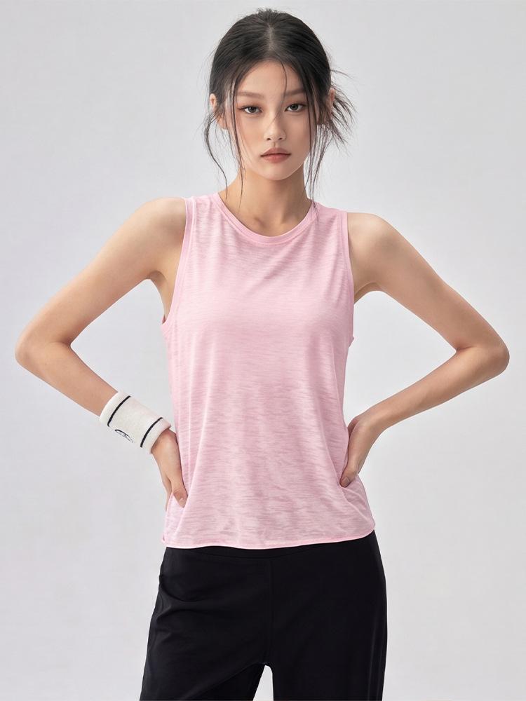 Hollow-Back Mesh Yoga Top with Bamboo Yarn, Quick-Dry Fitness Cover-Up, Women's Open Back Round Neck Sports Tee