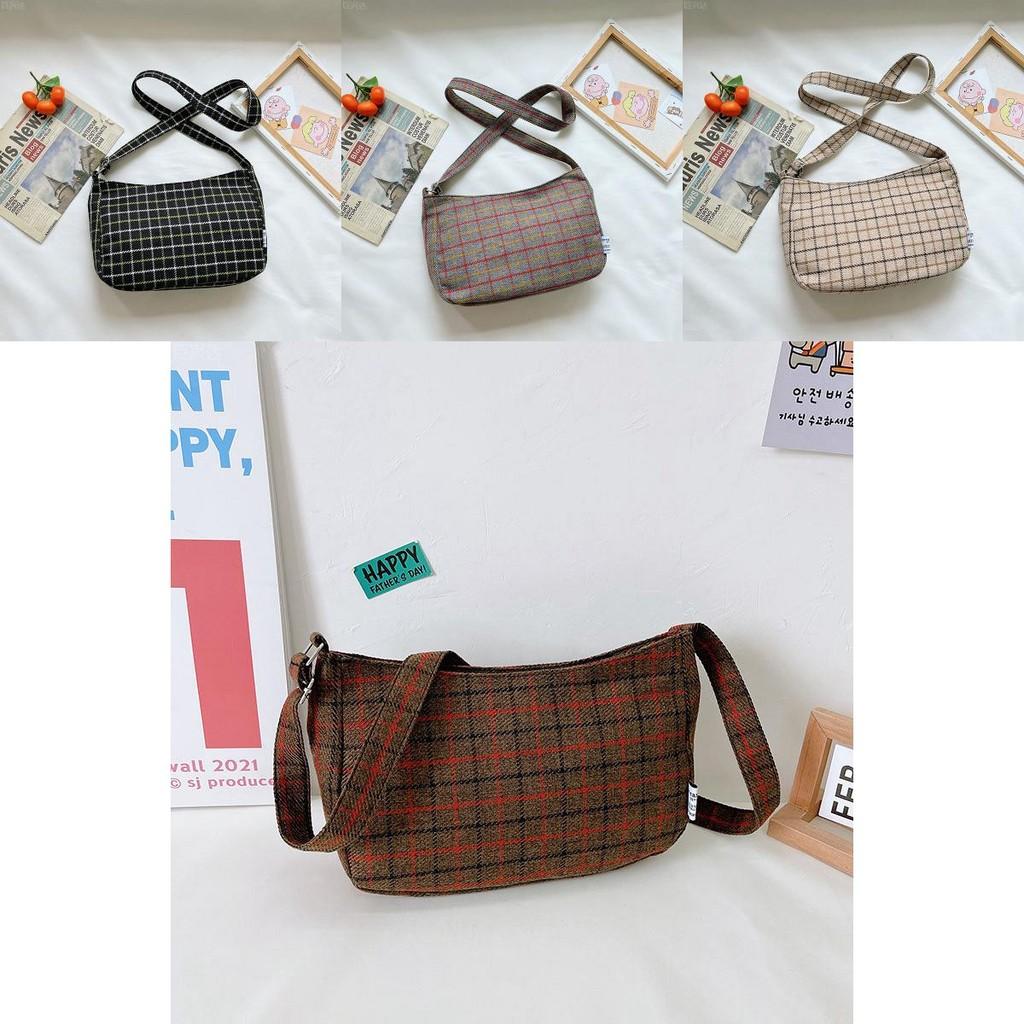 Trendy Korean Inspired Winter Plaid Children's Shoulder Bag Waterproof Lightweight Features