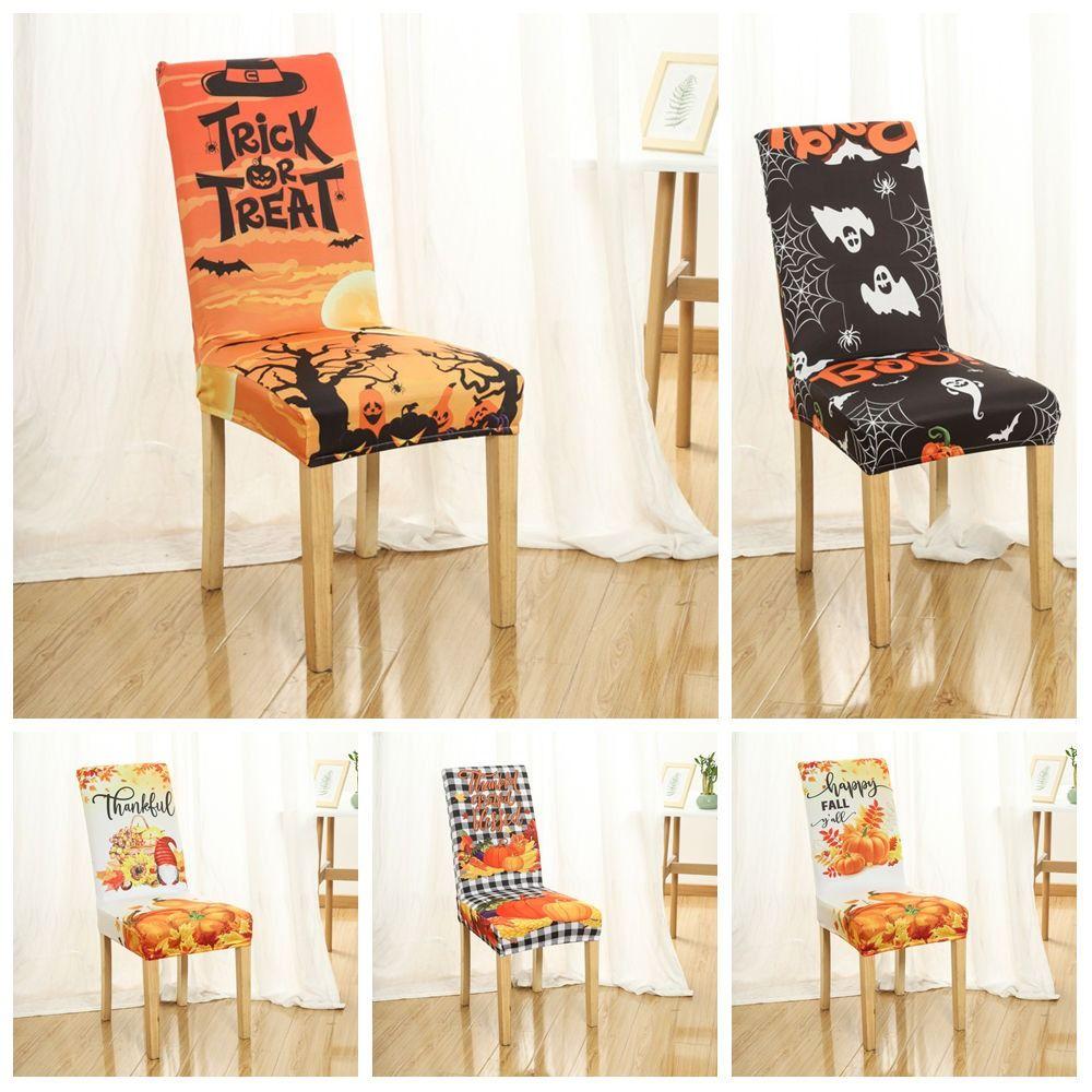 

Чехол на стул в виде тыквы на Хэллоуин, мягкий, декоративный праздничный стол, реквизит для переодевания