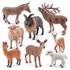 Donkey Alpaca Sheep Model Collection Pvc Figures For Home Decor And Educational Display