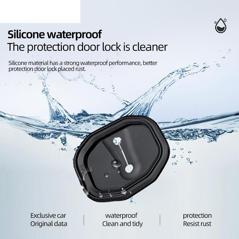 Car Door Lock Buckle Anti-collision Protective Cover For BMW MINI CABRIO CLUBMAN COUNTRYMAN JCW COOPER S 4pcs Absorber Silicone