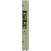 Tall Bathroom Storage Cabinet, 1 Drawer, 4 Shelves, 2 Cupboards, 20 x 20 x 180 cm, Green