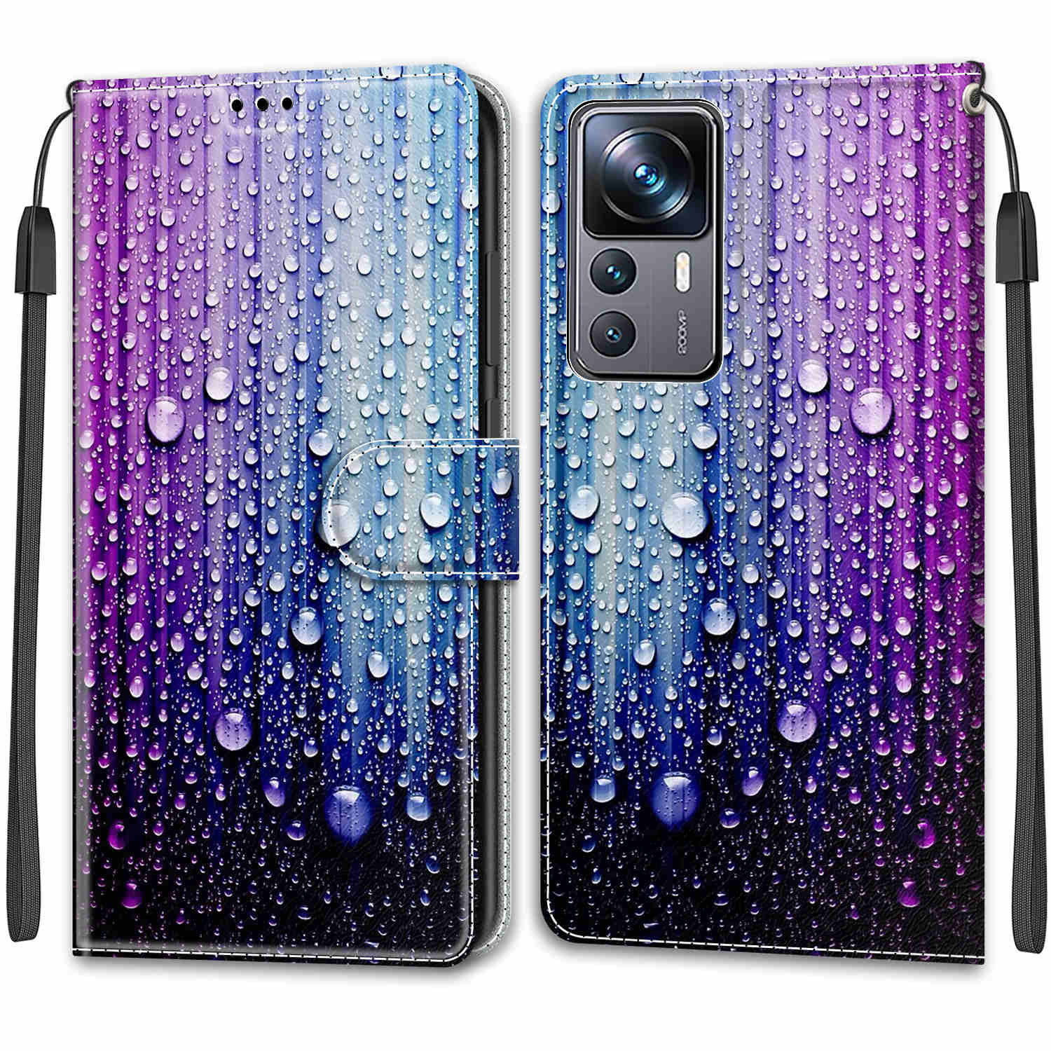 

Роскошный окрашенный кожаный чехол для Xiaomi 14T 13T 12T 11T Pro, защитный чехол в виде книги для Xiaomi Poco M6 Pro/Poco C65/Poco X4/Poco F4/Poco C40 Xiaomi Poco M6 Pro 4G