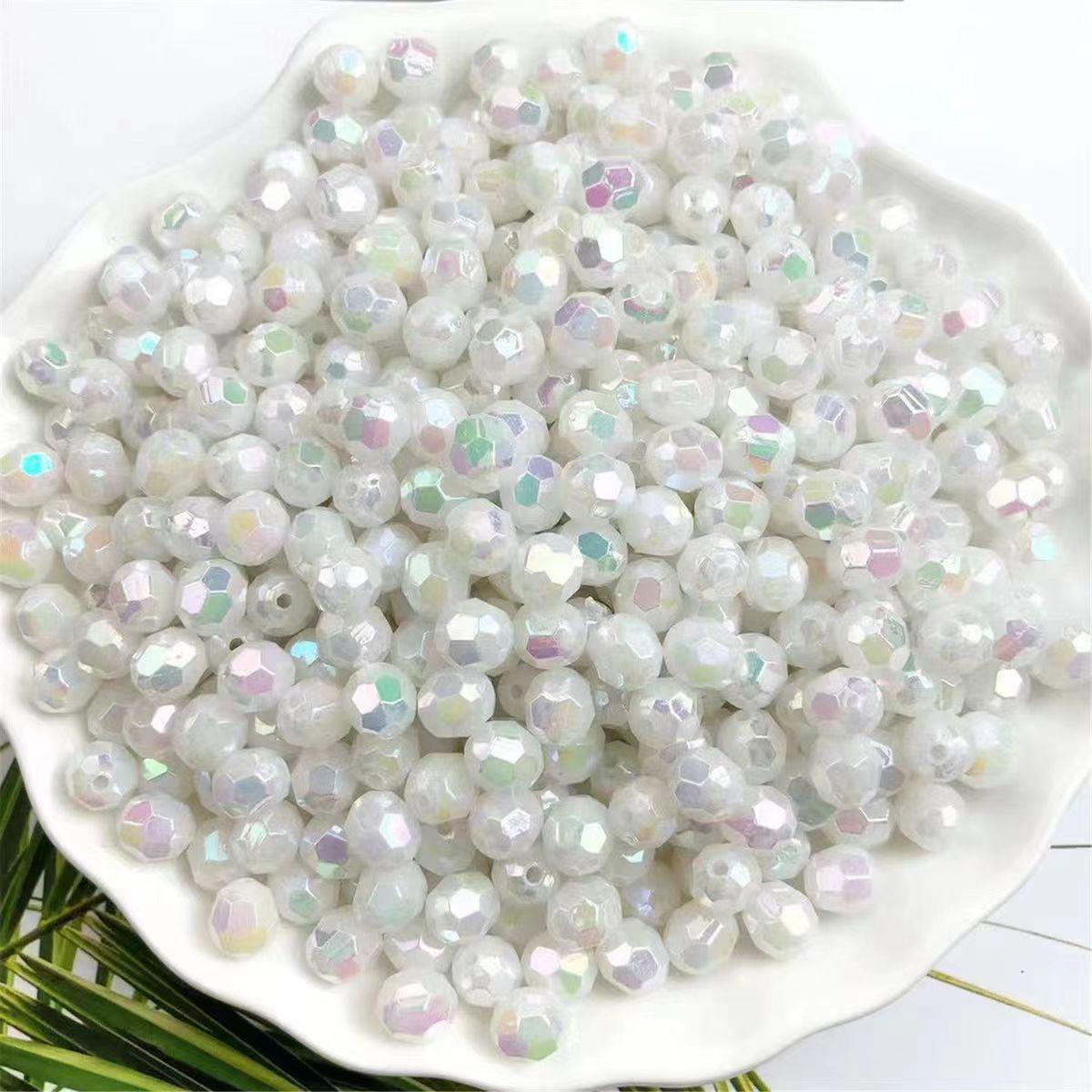 

Сумка через плечо из белого акрила ручной работы с блестящим клапаном и внутренним карманом 19.5*13*8