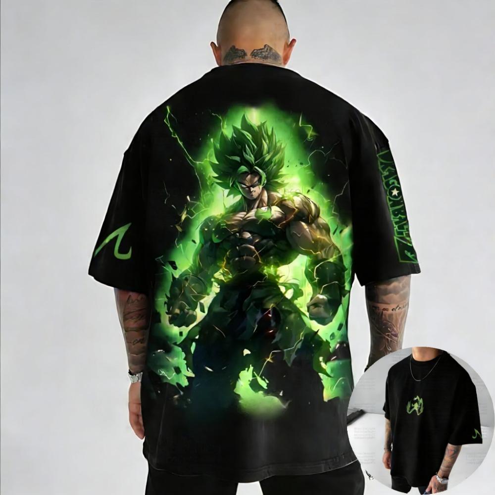 Anime Printed Men's and Women's T-shirt Summer Casual Top