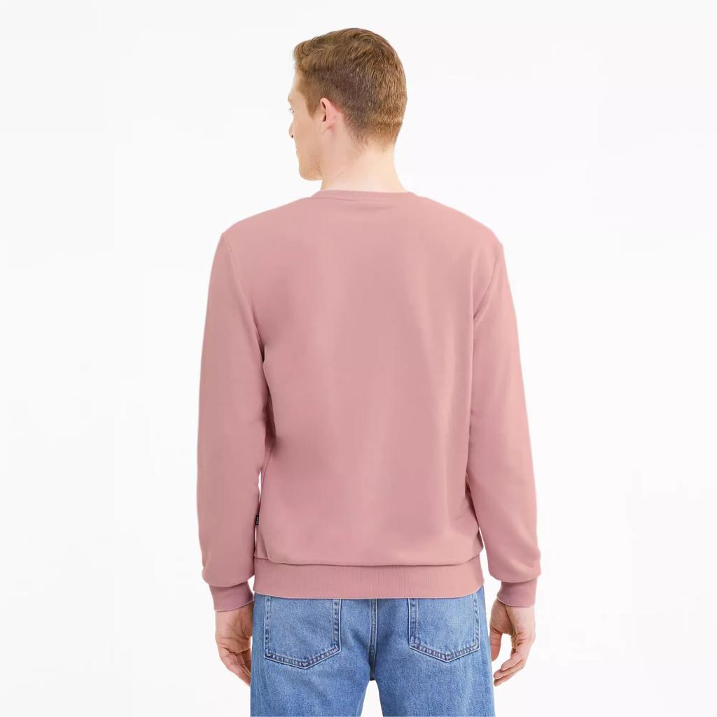 Puma Logo Casual Sport Pullover Sweatshirt Men Tops Blush-Pink 585209-14