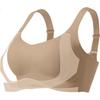 ubras Butterfly Embrace Side Support Large Cup Bra Anti-Sagging Lift Anti-Spread Underwear for Women Oat Milk Color XL