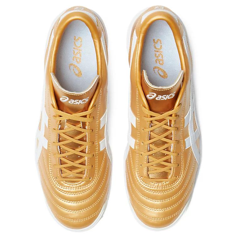 Asics C3 FF TF Sportovní pohodlné fotbalové boty Unisex fotbalové boty Zlaté 1113A032-200