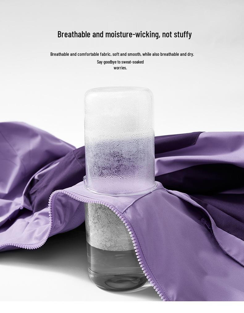 1818 Windproof Waterproof Detachable 2-Piece Outdoor Mountaineering Suit for Men & Women