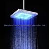 Soffione Doccia Quadrato LED Cambia Colore da 8" con Soffione Superiore Sensibile alla Temperatura - Modello 8030-C1
