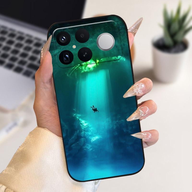 Etui do POCO F8 Ultra Modne Odporne na Wstrząsy Pokrowiec na Telefon Silikonowe Miękkie Zderzak TPU Dla Xiaomi POCO F8Ultra Powłoka Fundas Kreskówka Capa