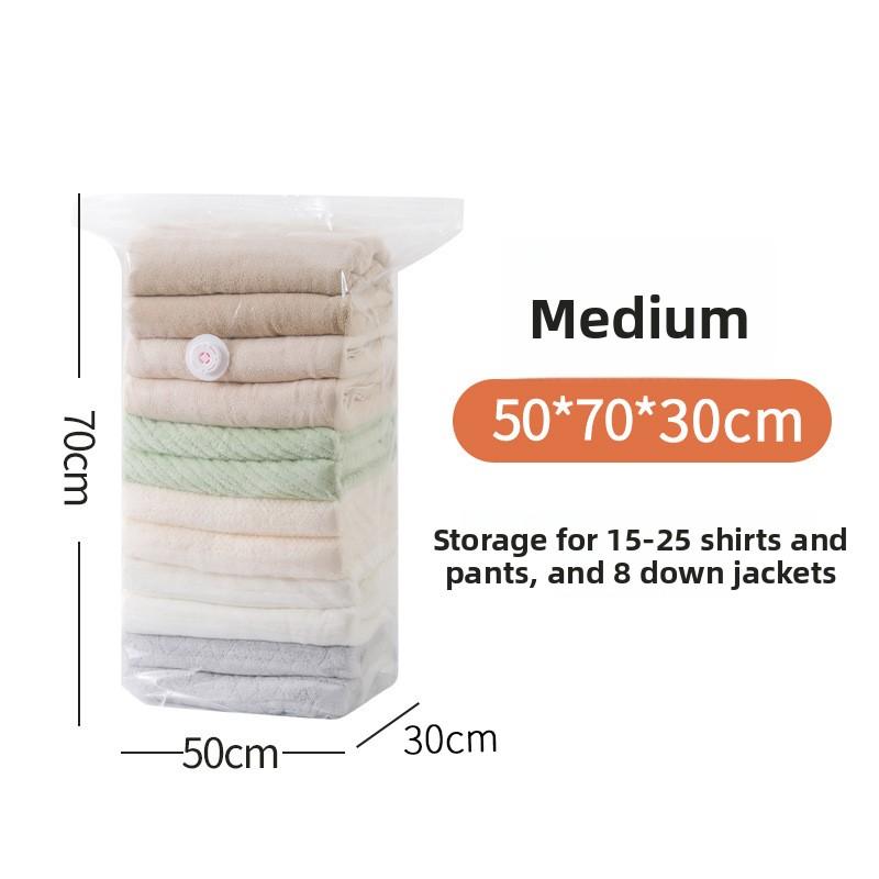 Vacuum Compression Bags for Clothing and Blankets, No Pump Space Saver, Heavy Duty Sealed Travel Packing Bags with Hand Roll