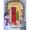 5D DIY Diamond Painting Snow Scene Diamond Embroidery Snowman Cross Stitch Full Round Drill Home Decor Manual Crafts Gift