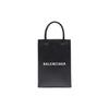 Shopping Series Logo Mini Leather Tote Bag Unisex Tote Bags Black 5938260AI2N1000