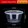 Disposable Transparent Round Plastic Takeout Bowl