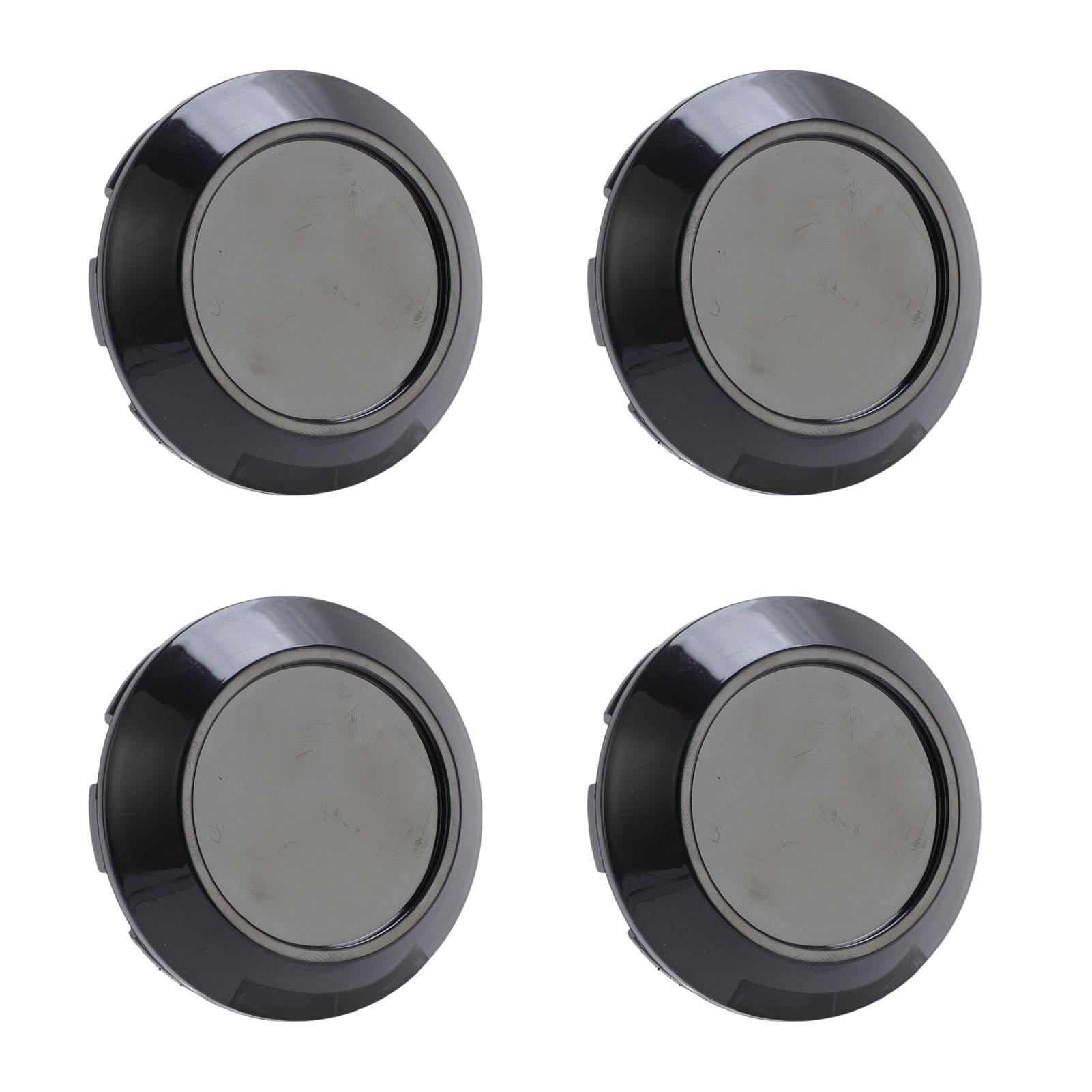 

4 шт. Колпаки на центр колеса Отличная герметизация Изысканный АБС Защелкивающиеся Колпаки на центр ступицы колеса 76 мм Внешний диаметр Черный чёрный
