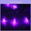 Timelessly Designed Purple Bat And Spider Led String Lights For Festive Occasions