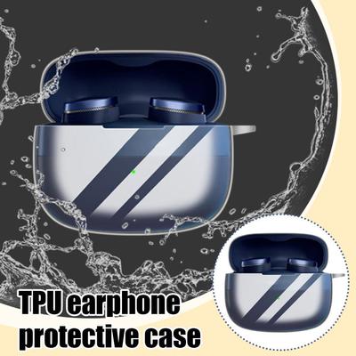 For B&W Pi8 Headsets Transparent TPU Protective Cover Bluetooth Wireless Housing Protective Ant R6N1