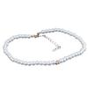 Fijne Nep Parel Choker, Elegante Kralen Ketting met Gouden Hart, Witte Kralen Choker voor Vrouwen Datum Feest Dagelijks Gebruik