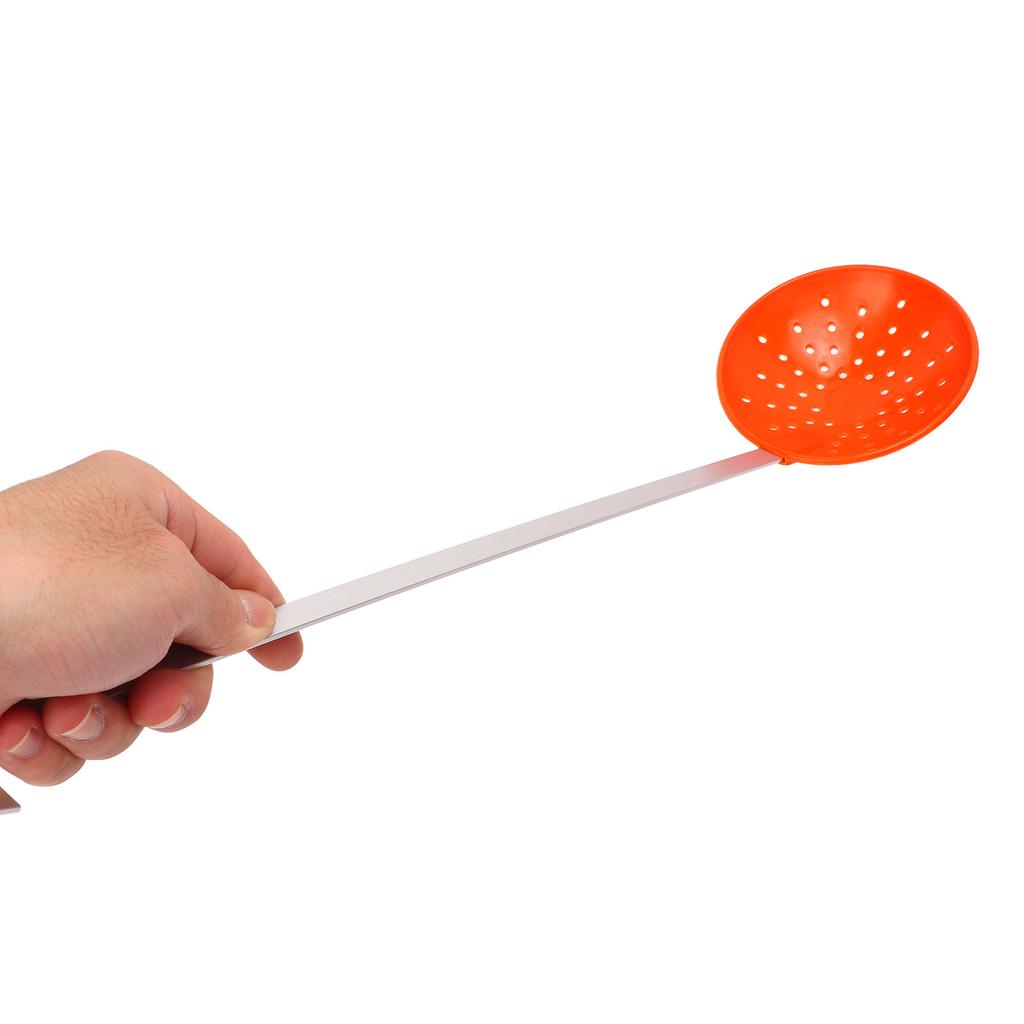 2pcs Ice Fishing Ladles Rapid Filtering Strainer Scoop with Plastic and Aluminum Alloy Handles Hook for Winter