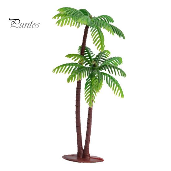 5Pcs Mini Coconut Palm Baum Modell Anlage DIY Landschaft Bonsai Puppenhaus Dekor