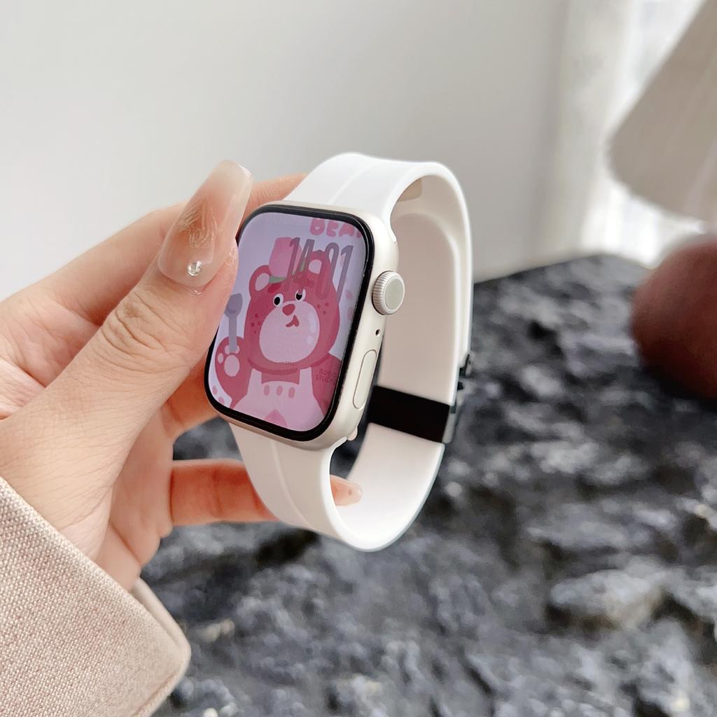 For Apple Applewatch109876 Generation Watch Parachute Buckle Silicone Strap Iwatchse New