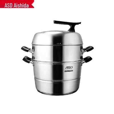 Olla vaporera de acero inoxidable 316L ASD de 3 capas