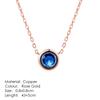 Fashion Crown Pendant Necklace for Women Retro Vintage Classic Rose Gold Cubic Zirconia Chain On Neck Trendy Jewelry N390