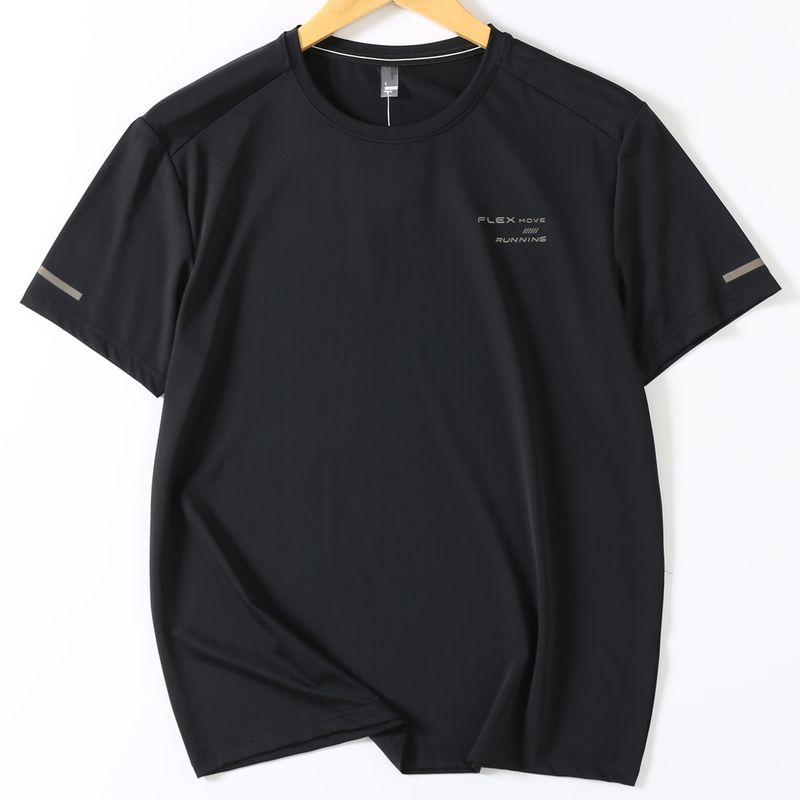 Export Tail Goods Ice Silk Short Sleeve T-shirt Men's Summer Thin Outdoor Breathable Sports Basketball Wear Cool Feeling Quick-Drying Tops