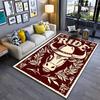 Cowboy-Themed Carpet with Bull Print, "Ride" Text, Rustic Design Suitable for Use As an Anti-slip for Living Room Bedroom Sofas