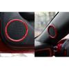 A Pillar Door Speaker Frame 2015-2021 For Ford Mustang Shelby Red Carbon Fiber