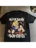 Dragon Ball Z Monkey King Super Saiyan T-Shirt Black Summer New Retro Fashion Men's and Women's Streetwear