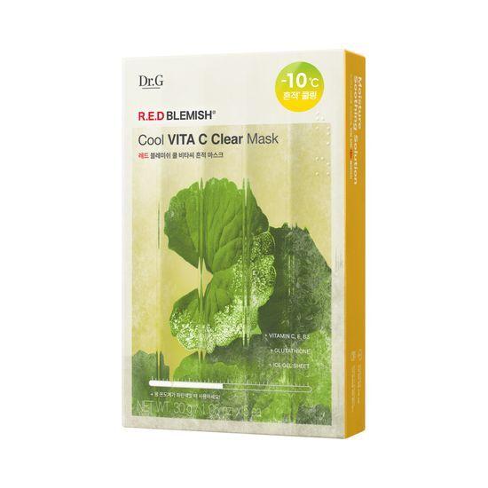 Dr.G Red Blemish Cool Mask 5 Sheets (3 Types) (Soothing/Trace Reduction/Elasticity)
