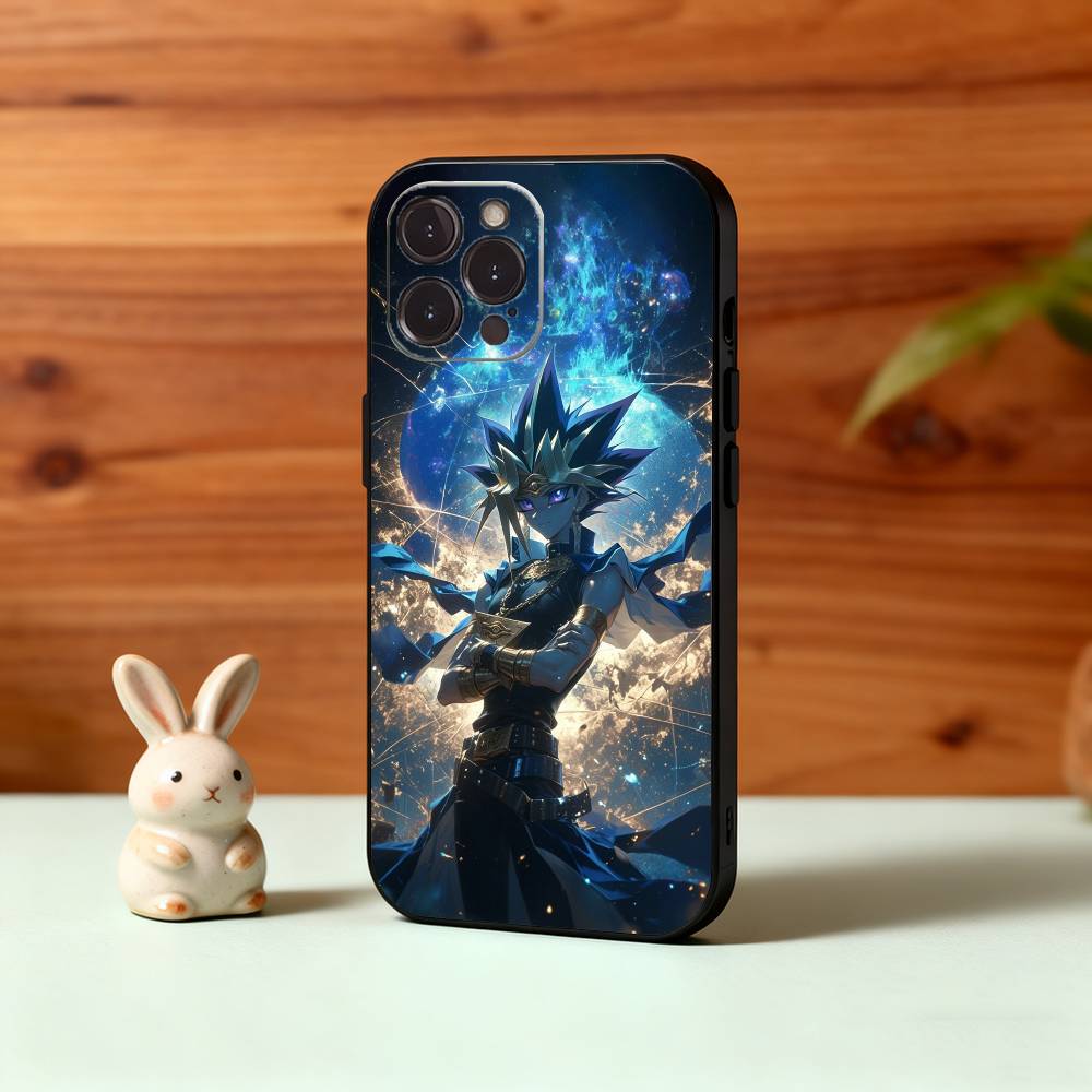 Yu-Gi-Oh Anime Phone Case For iPhone17,16,15,14,13,12Plus,Pro Max,XS,5G Soft Silicone Black Cover