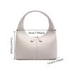 Elegant Pu Leather Handbag Zipper Small Bag All-match Crescent Bag  Travel