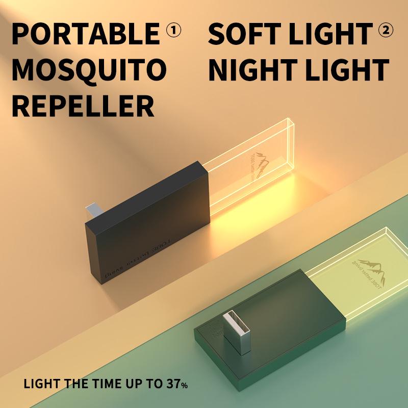 Eiswürfel USB Ultraschall Mückenabwehrlampe - Nachtlicht für Innenräume