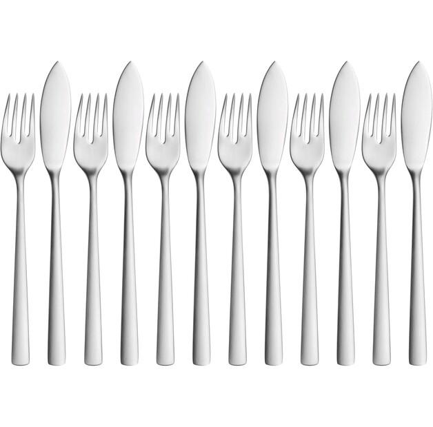 

Набор столовых приборов для рыбы WMF Corvo, 12 шт (11.5835.6336)