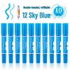 Snell 40-Color Double-Ended Oil-Based Marker Set for Children's Art and Professional Painting
