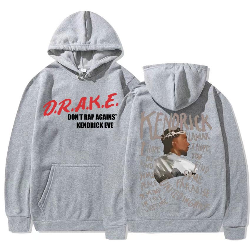 

Kendrick Lamar Drake Dont Rap Against Kendrick Ever Hoodie Kdot They Not Like Us Hooded Men Harajuku Hip Hop Vintage Sweatshirts 3XL