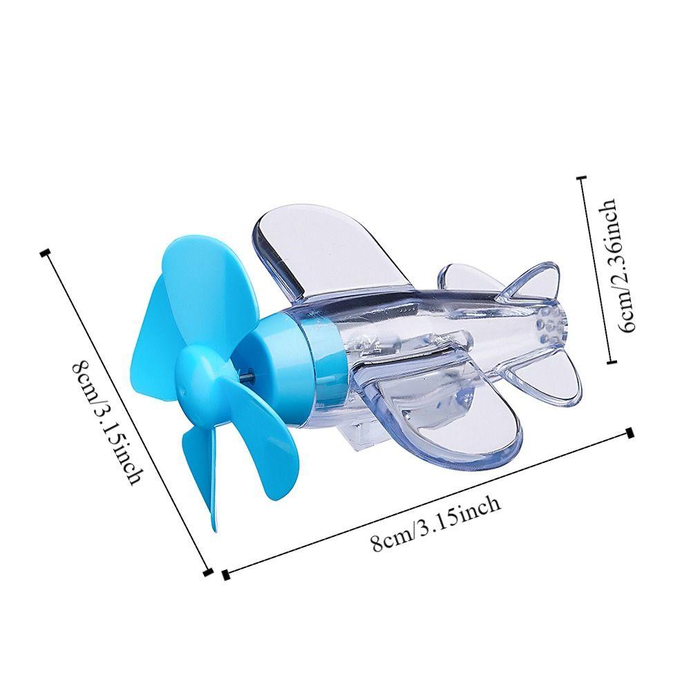 Warning Effect Mini Airplane LED Light Wind Energy Small Aircraft Decoration  Bike Gadgets