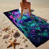 Neon Gaming Controller Beach Towel, Super Soft Microfiber, Gift for Her/Him, Birthday, for Pool, Beach, Travel, Home Decor Fan gifts