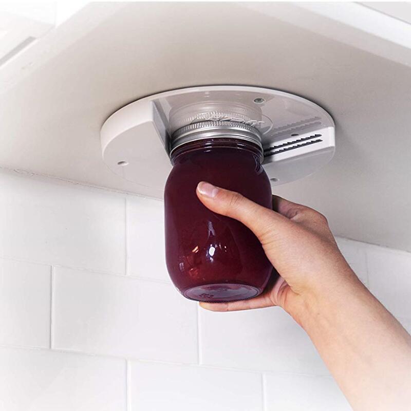 Non-slip Round Can Opener Hidden Bottle Opener Under Kitchen Cabinet Can Opener Under Table