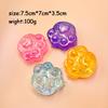 4Pcs Kids Anti-stress Soft TPR Slow Rebound Sequins Maltose Pinch Toy Stress Relief Elastic Squeezing Colored Cat Paw Decompression