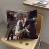 1pc Singer B-ob D-ylan Pillow Case Fashion Square Pillowcase Bedroom Sofa Room Ins Decoration Leisure