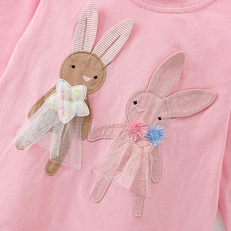 In-Stock Girls' Long-Sleeve T-Shirt, New Spring and Autumn Style, Stylish Children's Pullover Top, Baby Girl Clothes, Autumn Base Shirt 3