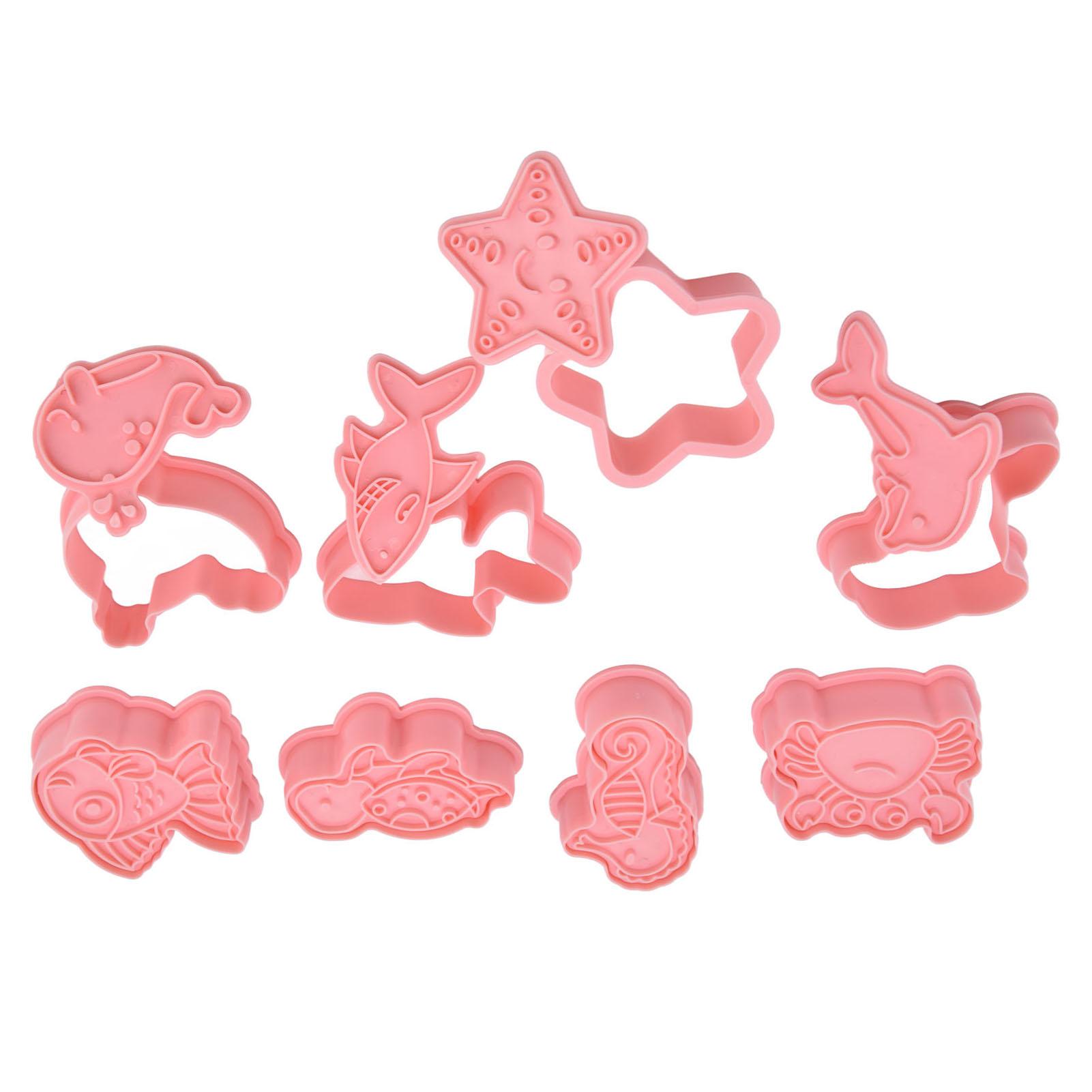 

Пластиковые формочки для печенья с рисунком морского животного 3D-мультяшная форма для выпечки, прессуемая форма для кухонной выпечки L